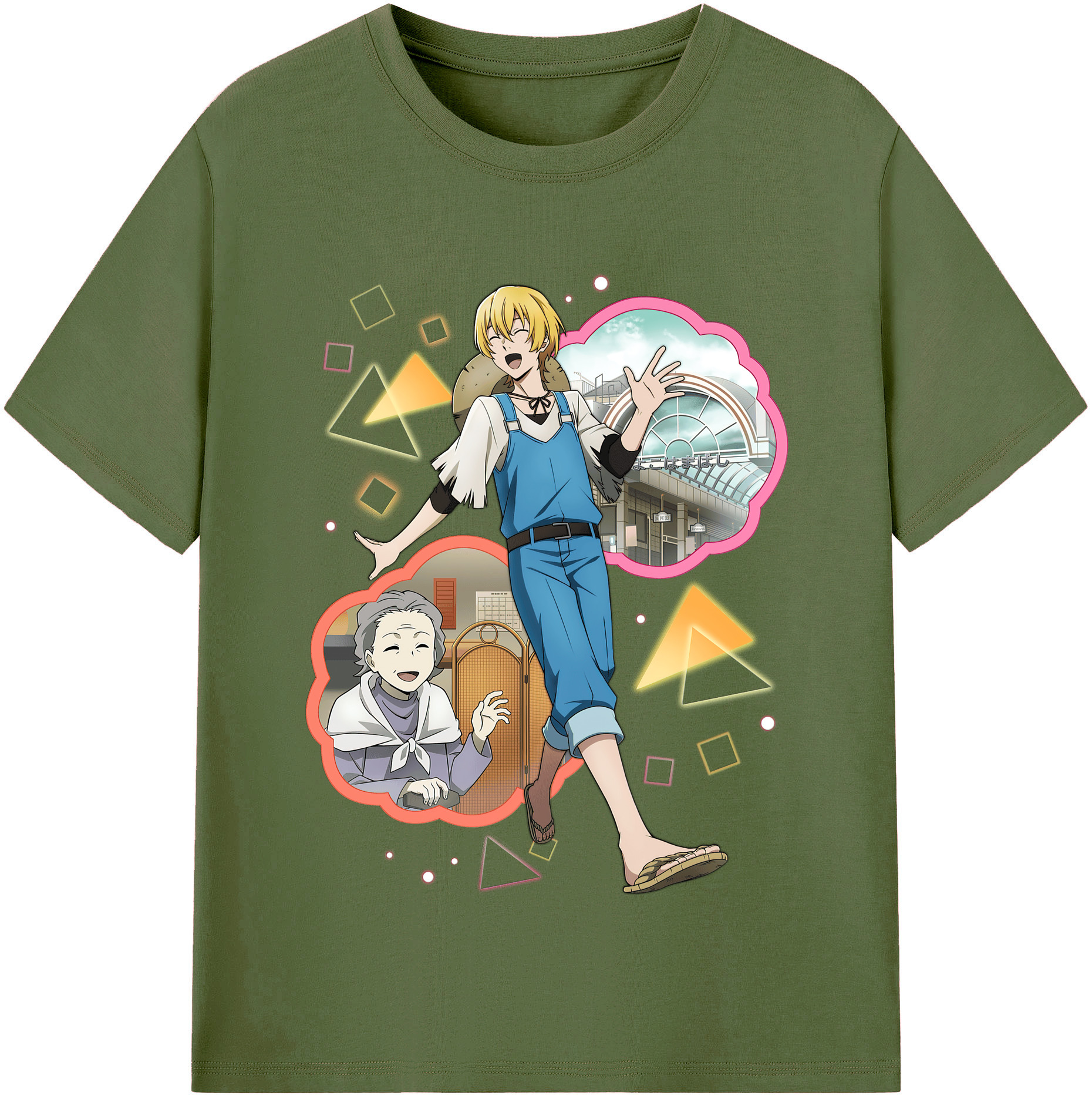（画像用） 文豪ストレイドッグス Bungo Stray Dogs 綿100％半袖Tシャツ（フロントプリント）